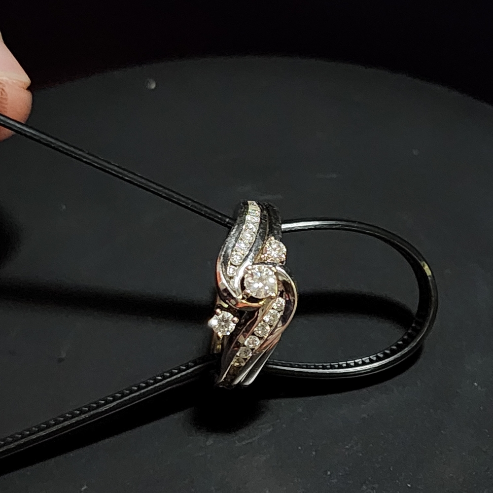 Diamond Bridal Set - image 5